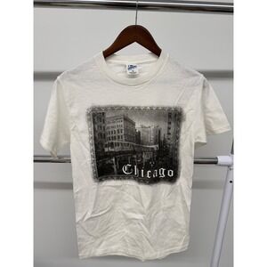 Vintage Chicago T Shirt White Size‎ M
